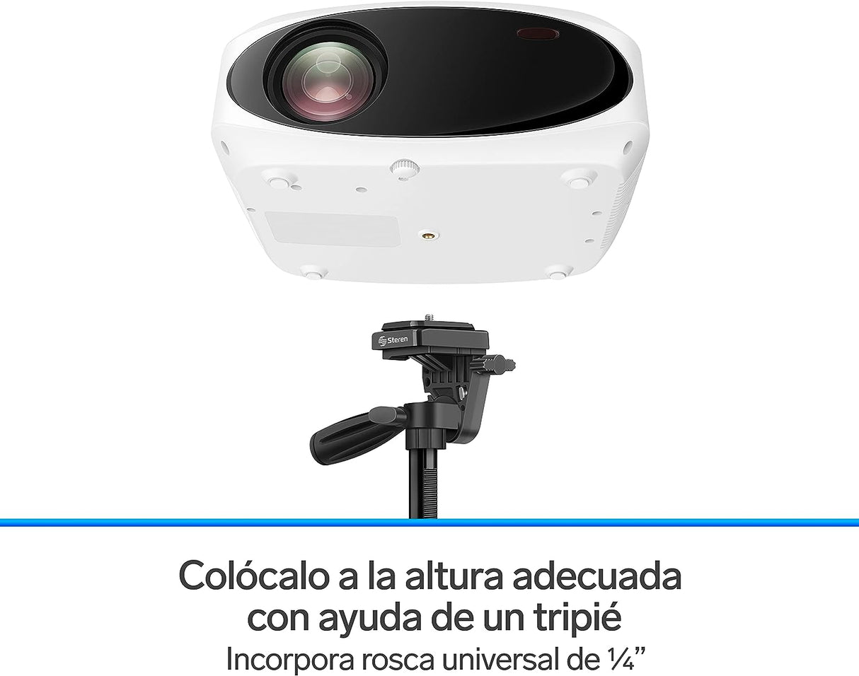 Proyector Steren Pro-400 Multimedia Pórtatil 9000 Lúmenes Fhd Resolución 1080P FullOffice.com