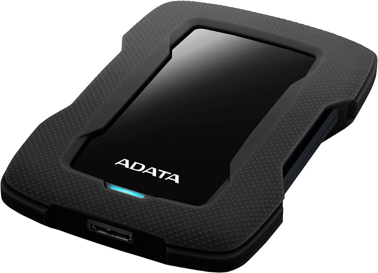 Disco Duro Adata Ahd330-1Tu31-Cbk Slim Negro Usb3.1 Carcasa De Silicon FullOffice.com