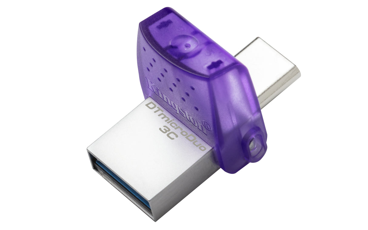 Kingston Technology 128GB DataTraveler microDuo 3C 200MB/s dual USB-A + USB-C Memoria Flash 128 GB USB Type-A / USB Type-C 3.2 Gen 1 (3.1 Gen 1) 200 MB/s