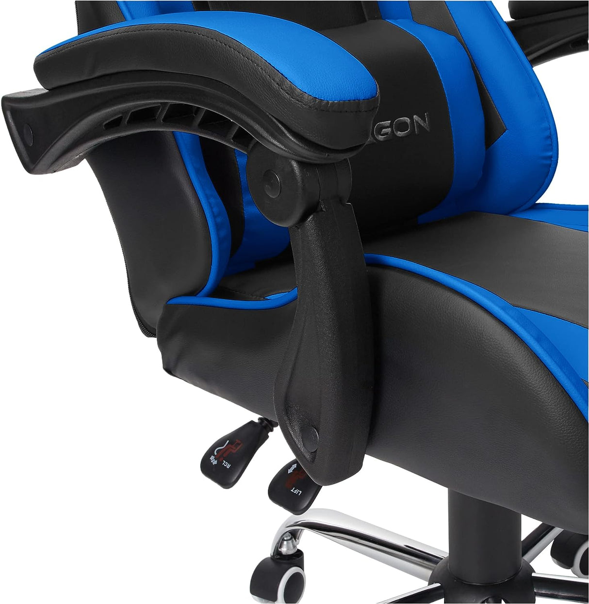 Silla Gamer Nextep Falkor Ne-461A Ergonómica Color Negro-Azul FullOffice.com