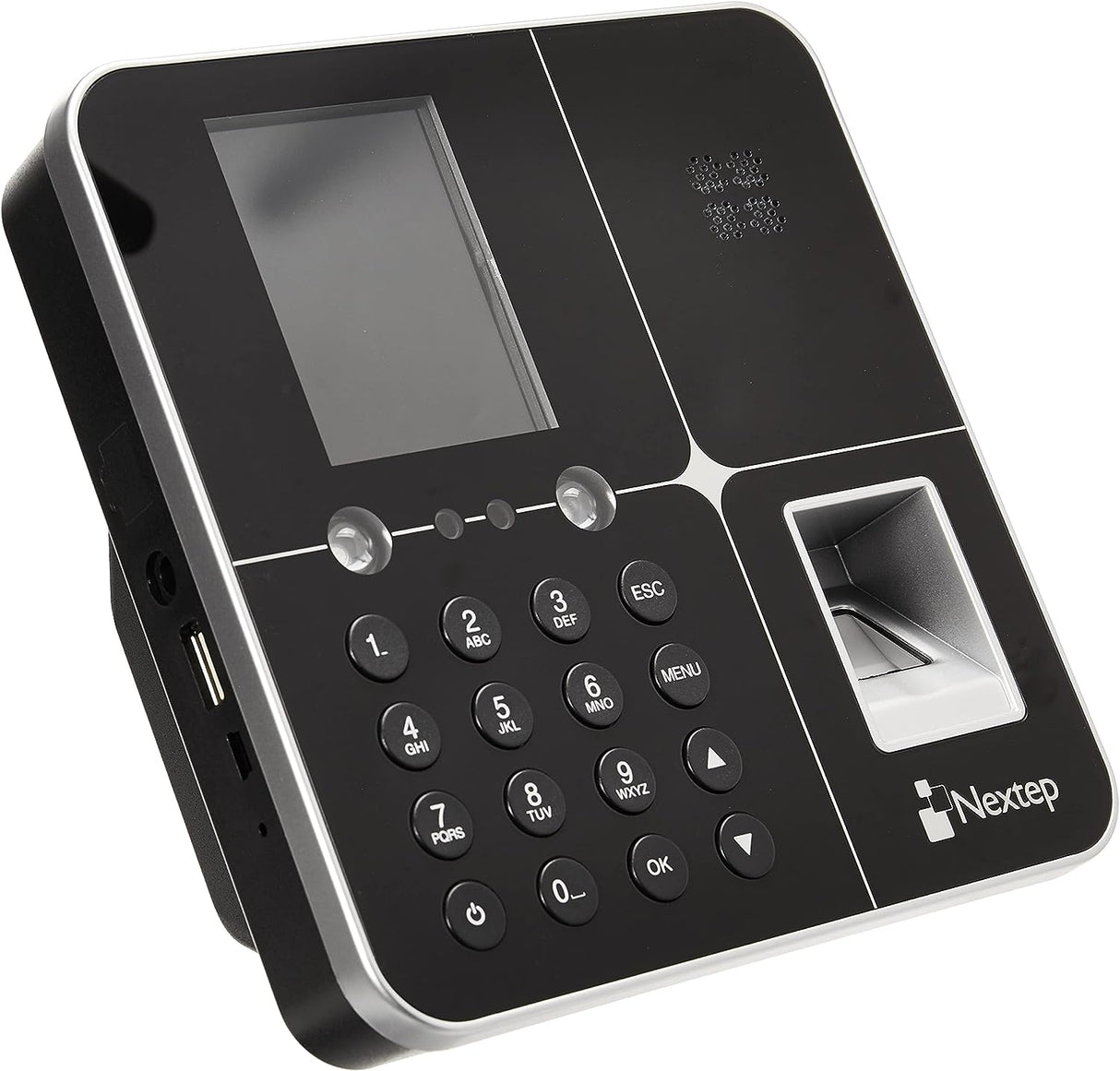 Reloj Checador Facial Y De Huella Digital Nextep Ne-234 Hasta 3000 Huellas//300 Caras Pantalla Lcd 2.8" Facial/Huella/Contraseña, No Requiere Software (Los Reportes Se Descarga En Automatico En Una Usb)
