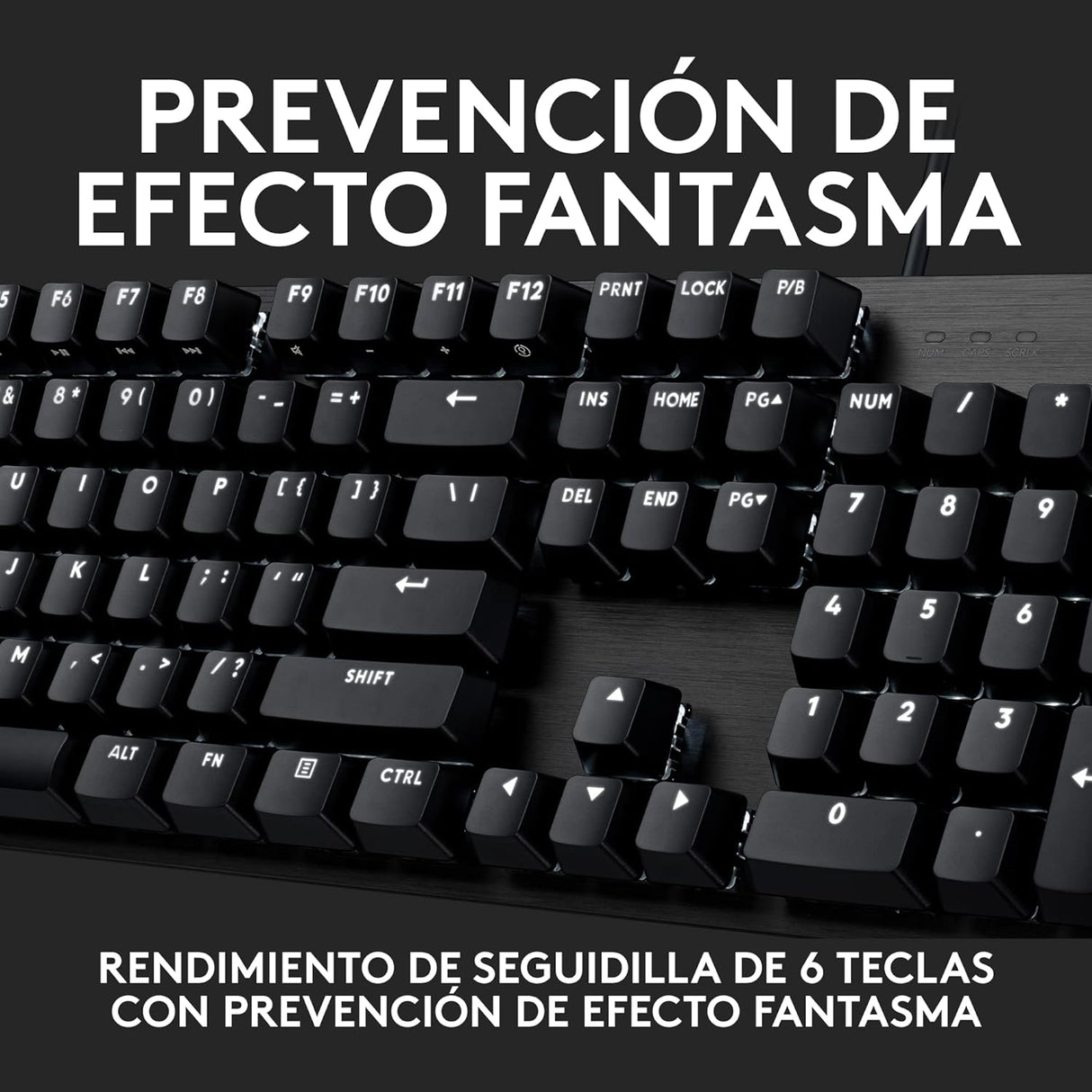 Teclado Gamer Logitech G413 SE, Gaming, Mecánico, Alámbrico, Negro - 920-010433