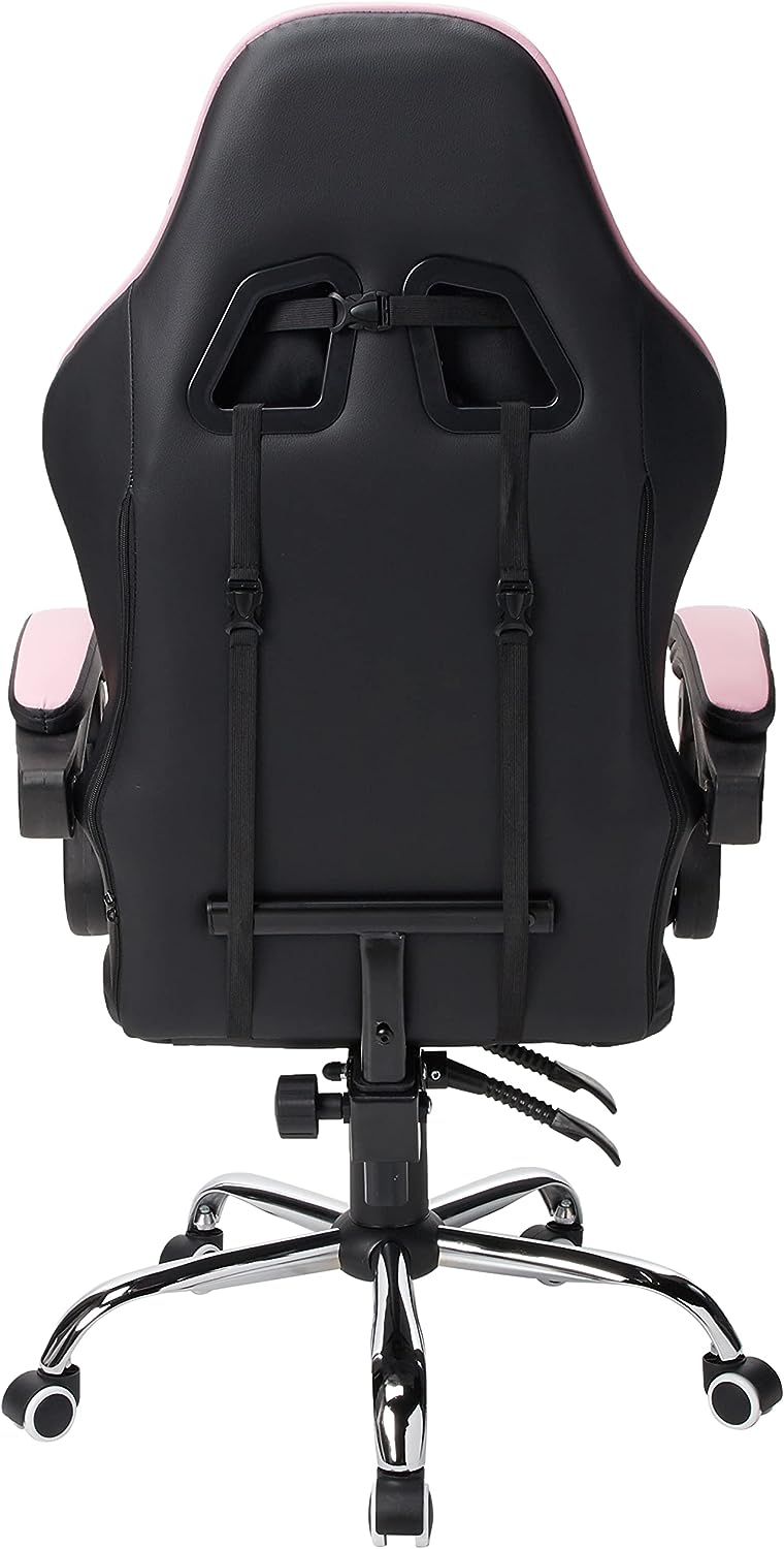 Silla Nextep Falkor Ne-461Rs Ergonómica Color Negro-Rosa FullOffice.com