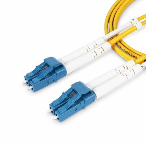 StarTech.com Cable de Fibra Óptica Dúplex LC a LC (UPC) OS2 Monomodo de 3m - 9/125µm - 100G - Resistente a Dobleces - Lo