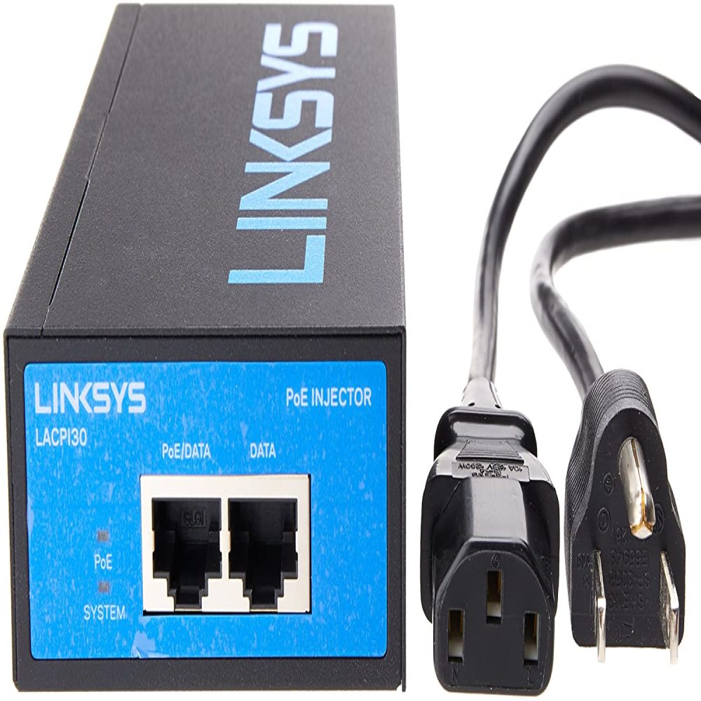 INYECTOR POE GIGABIT DE ALTA POTENCIA, 30W, 10/100/1000Mbps, COMPATIBLE CON LINKSYS