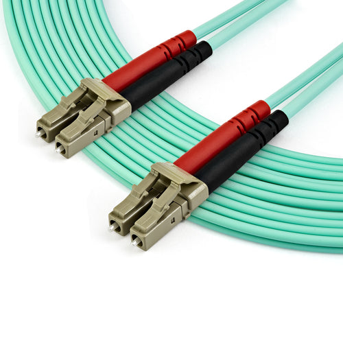 StarTech.com Cable de 7m de Fibra Óptica Multimodo OM3 LC a LC UPC - Full Duplex 50/125µm - para Redes de 100G - LOMMF/V