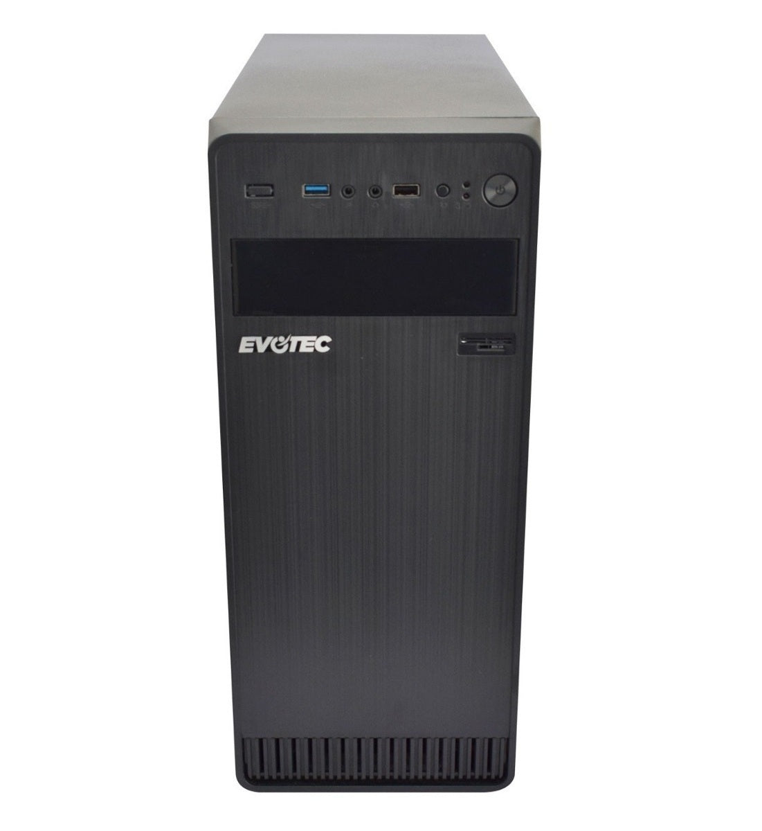 Evotec EV-1004 gabinete de computadora Escritorio Negro 600 W, ATX, Micro ATX, Mini-ATX