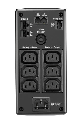 APC BR900MI Sistemas de alimentación ininterrumpidas (UPS) Línea interactiva 0,9 kVA C13 acoplador
