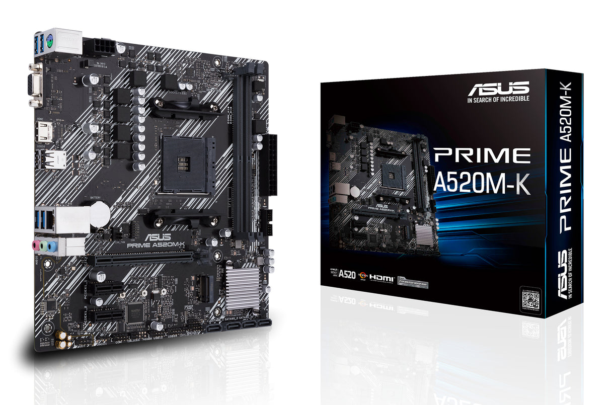 ASUS PRIME A520M-K placas base AMD Zócalo AM4 Zócalo AM4 DDR4-SDRAM
