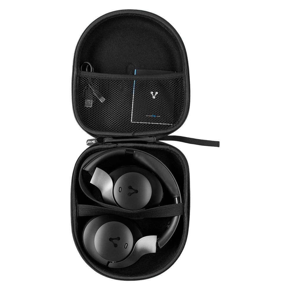 Vorago HPB-505 audífono y auriculare Auriculares Inalámbrico Diadema Llamadas/Música USB Tipo C Bluetooth Negro