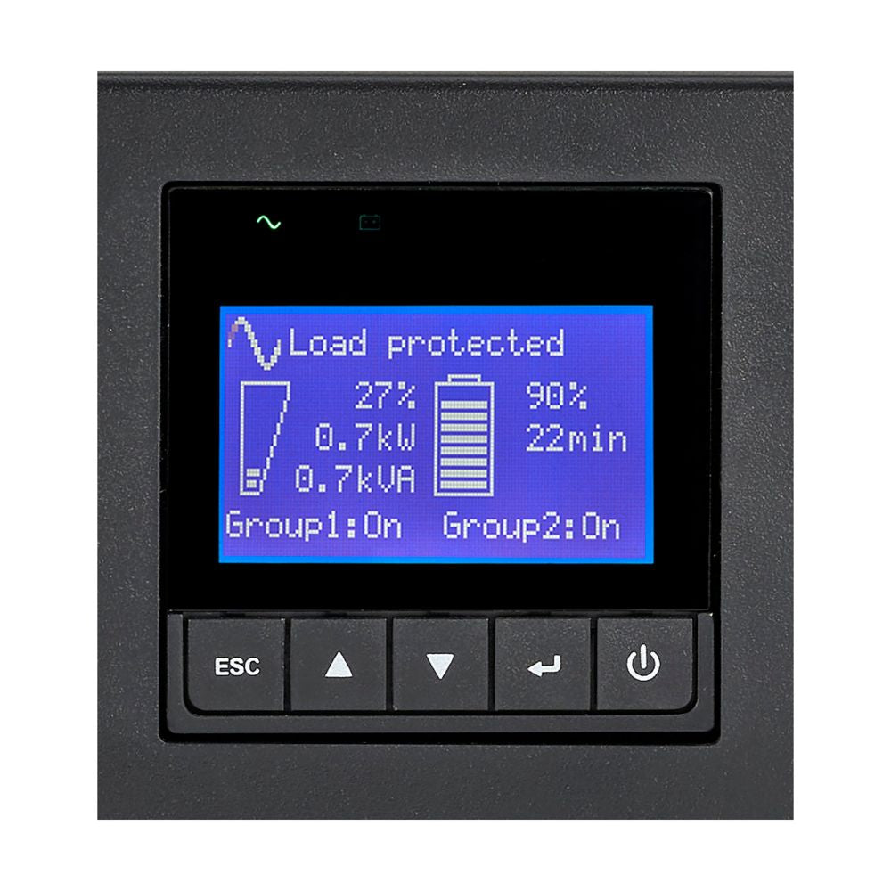 Eaton 9PX 1500RT sistema de alimentación ininterrumpida (UPS) Doble conversión (en línea) 1.5 kVA 1350 W 8 salidas AC