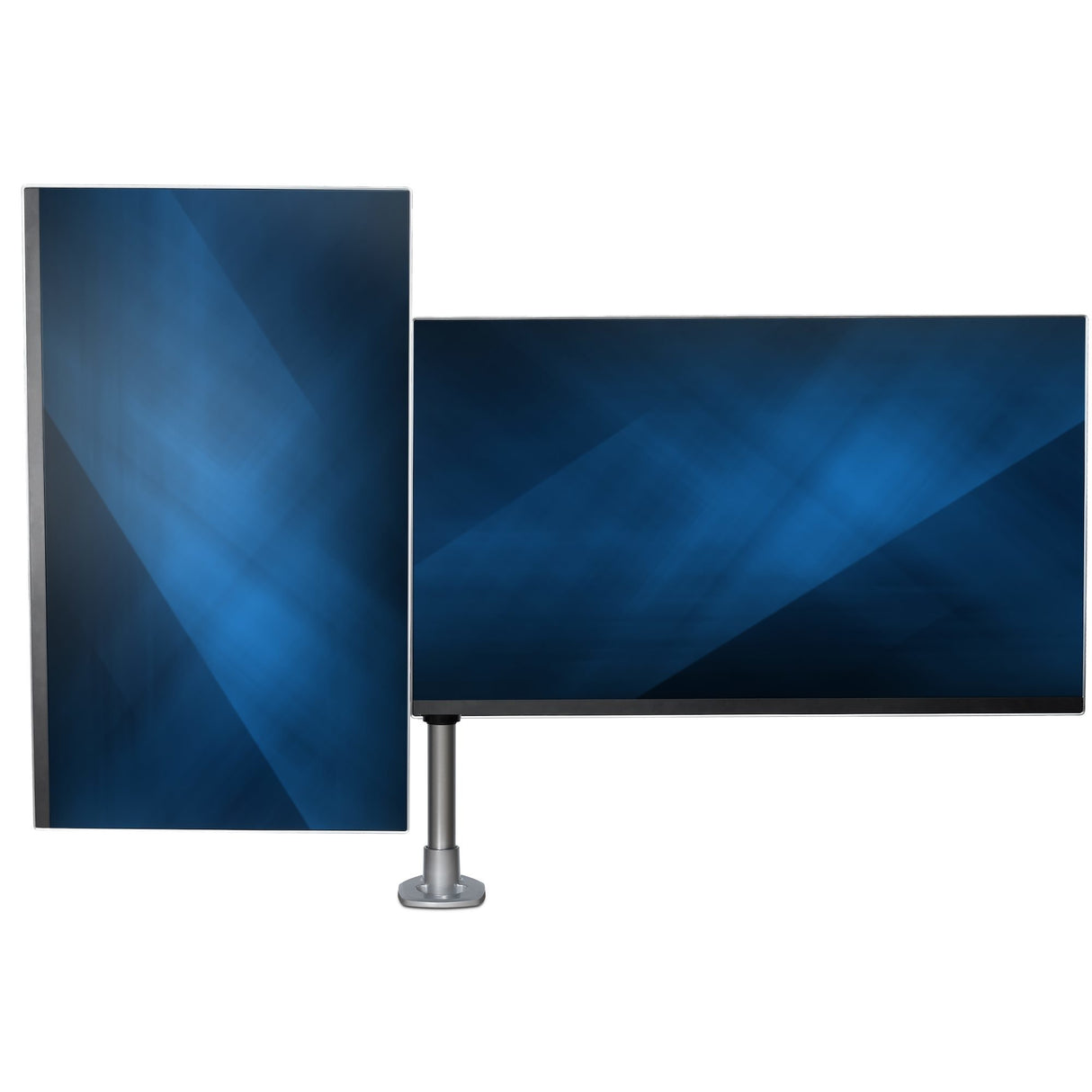 StarTech.com Brazo Articulado Prémium para Dos Monitores de hasta 27" (8Kg) - Soporte VESA de Altura Ajustable - Montaje Mordaza/Ojal en Escritorio - con Rotación, Inclinación y Giro - Plata Monitor Plata
