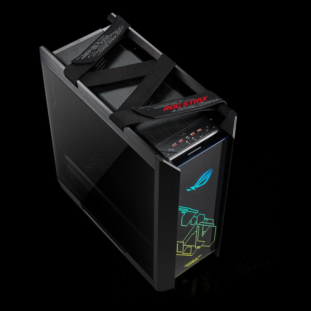 ASUS ROG Strix Helios carcasas ordenador Aluminio, Vidrio templado Midi Tower PC Negro