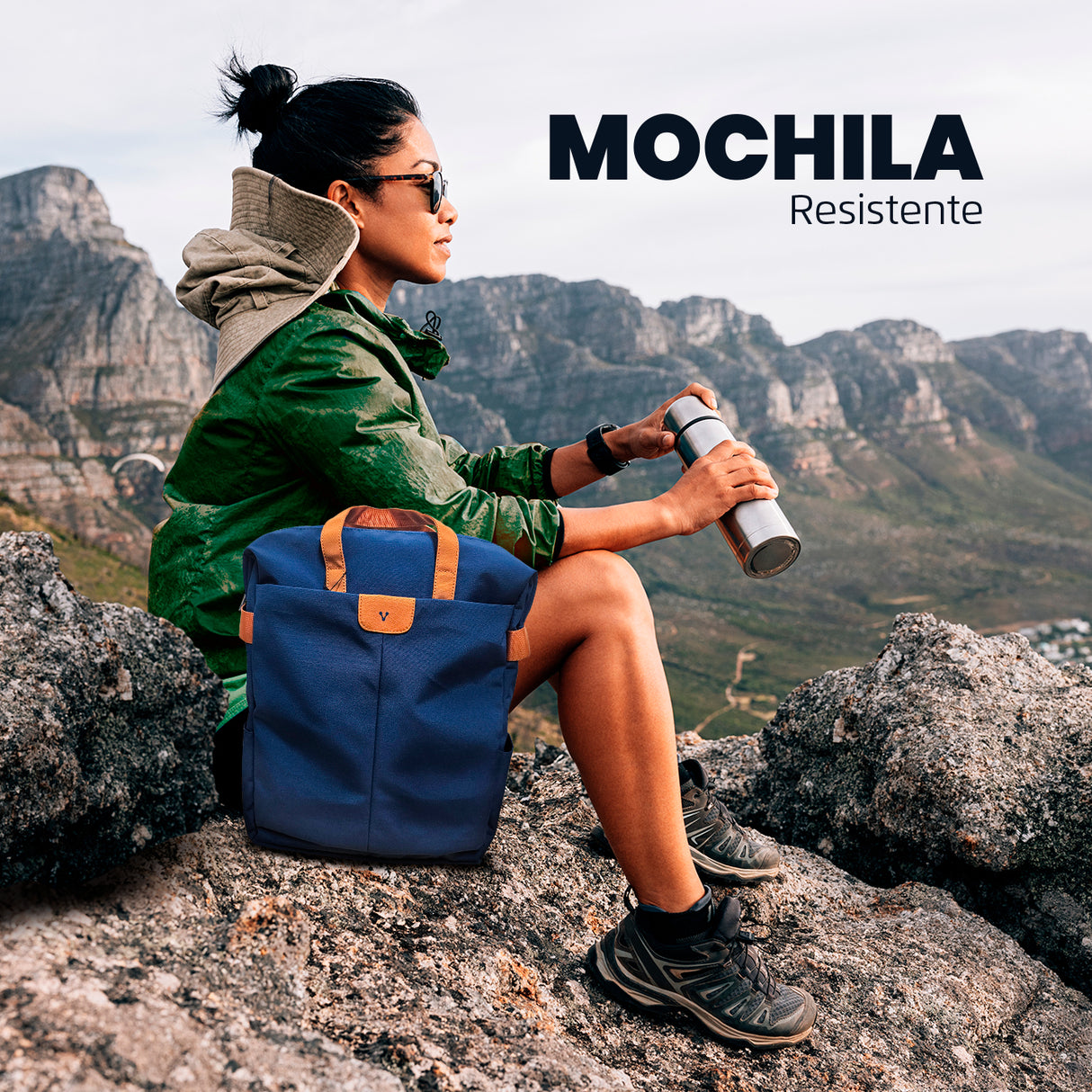 Vorago BP-301-BL mochila City backpack Azul Poliéster, Ciudad, Compartimento del portátil
