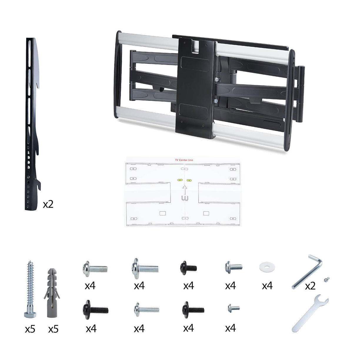 StarTech.com Soporte VESA de Pared Ultra Delgado para TV hasta 65" - Soporte Ultra Delgado Articulado para Pantalla