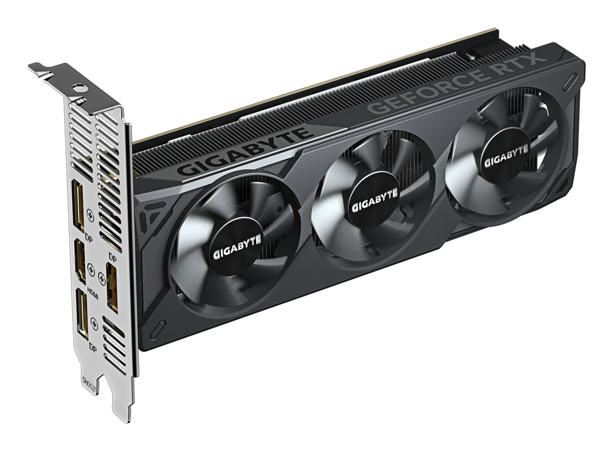 GIGABYTE GeForce RTX 5060 OC Low Profile 8G Tarjeta Gráfica - 8GB GDDR7, 128bit, PCI-E 5.0, 2512 MHz Frecuencia del núcleo, 3 x DisplayPort, 1 x HDMI, GV-N5060OC-8GL tarjetas gráficas Si 3840 NVIDIA GeForce RTX 5060