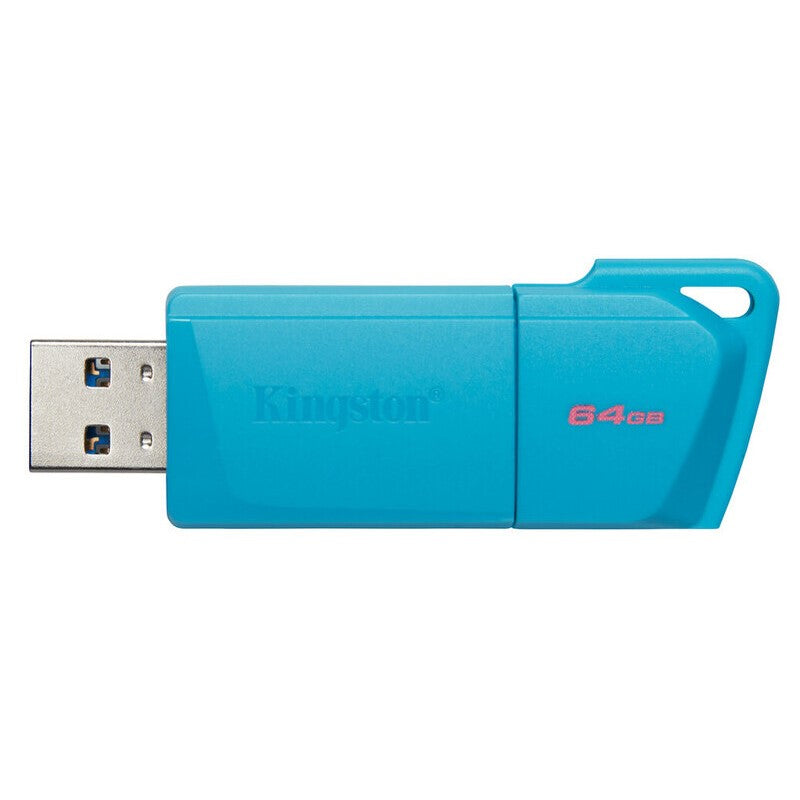 MEMORIA FLASH KINGSTON 64GB USB 3.2 GEN 1 DTXM TURQUESA, 60MB/s Lectura, 30MB/s Escritura