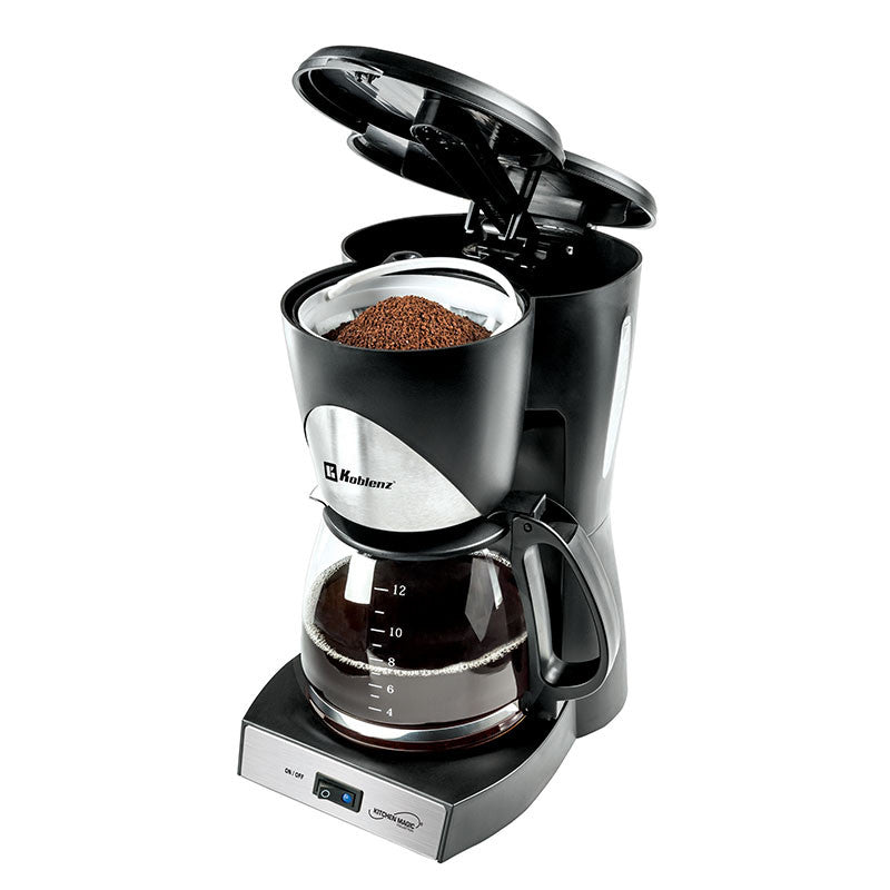 Cafetera de Goteo Koblenz CKM-212 IN 1000 W, 1.5 L, 12 Tazas, Negro