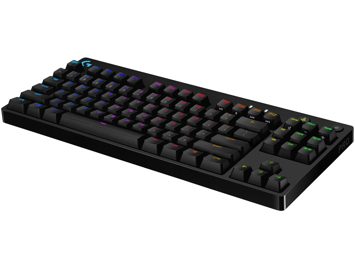 Logitech G 920-009388 teclado Juego USB Inglés Negro, Tamaño completo (100%), Alámbrico, Interruptor mecánico
