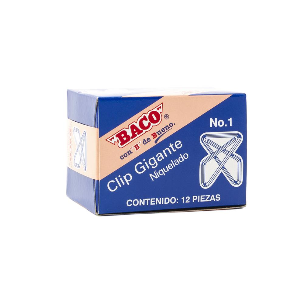 Clip Baco Gigante 1 Zincado C/12 FullOffice.com