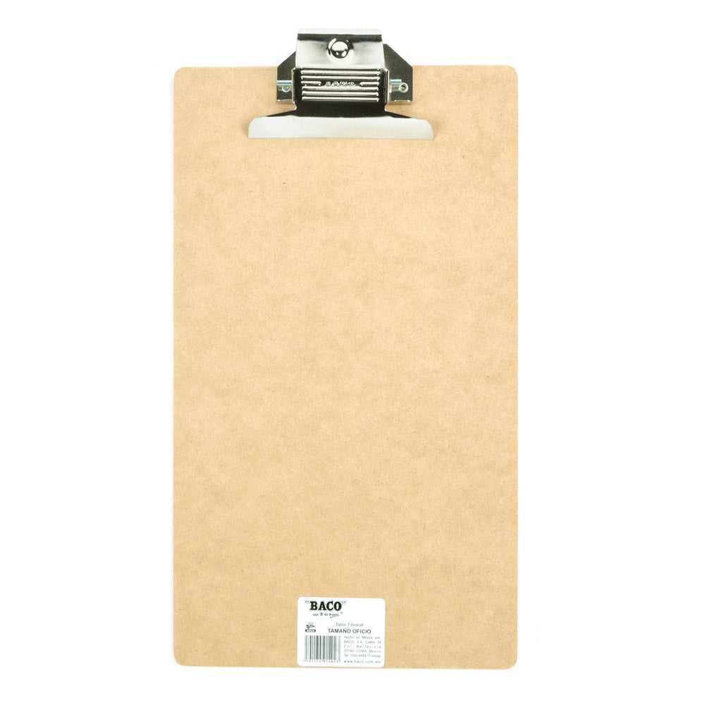 Tabla Baco Clip Madera Oficio - Tb003 FullOffice.com