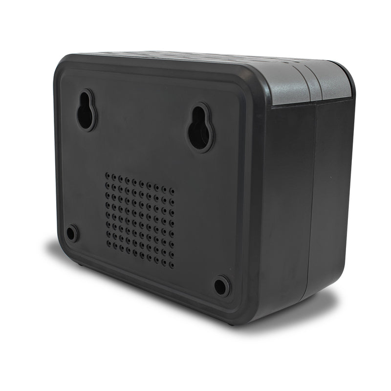 Regulador VORAGO 1000VA 8 Contactos con Supresor de Picos Negro/Blanco AVR-100