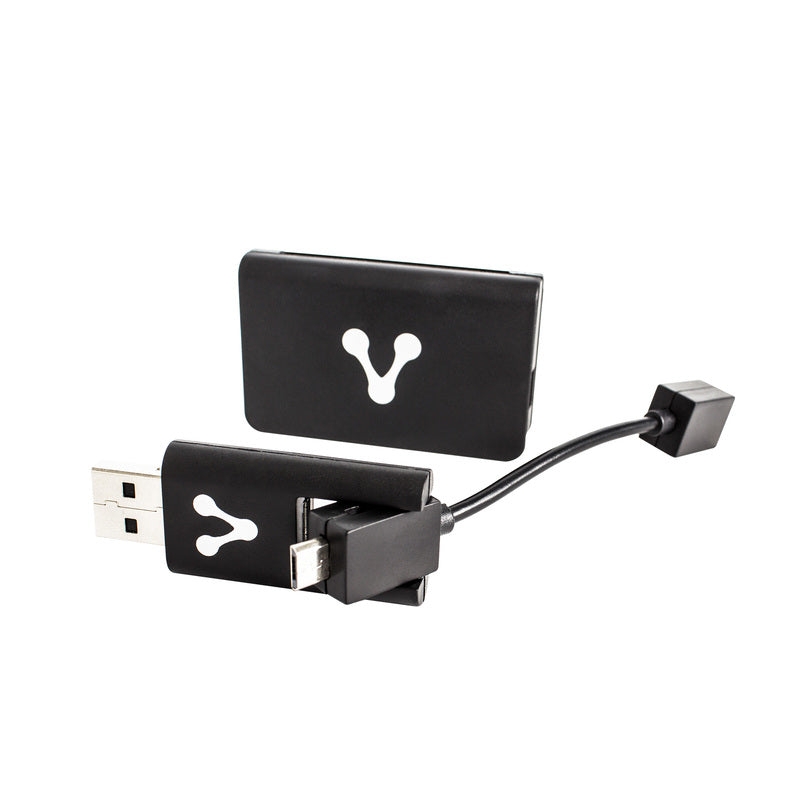 Lector de Memorias Vorago Externo OTG USB/Micro USB Dual, 2 Puertos, Compacto