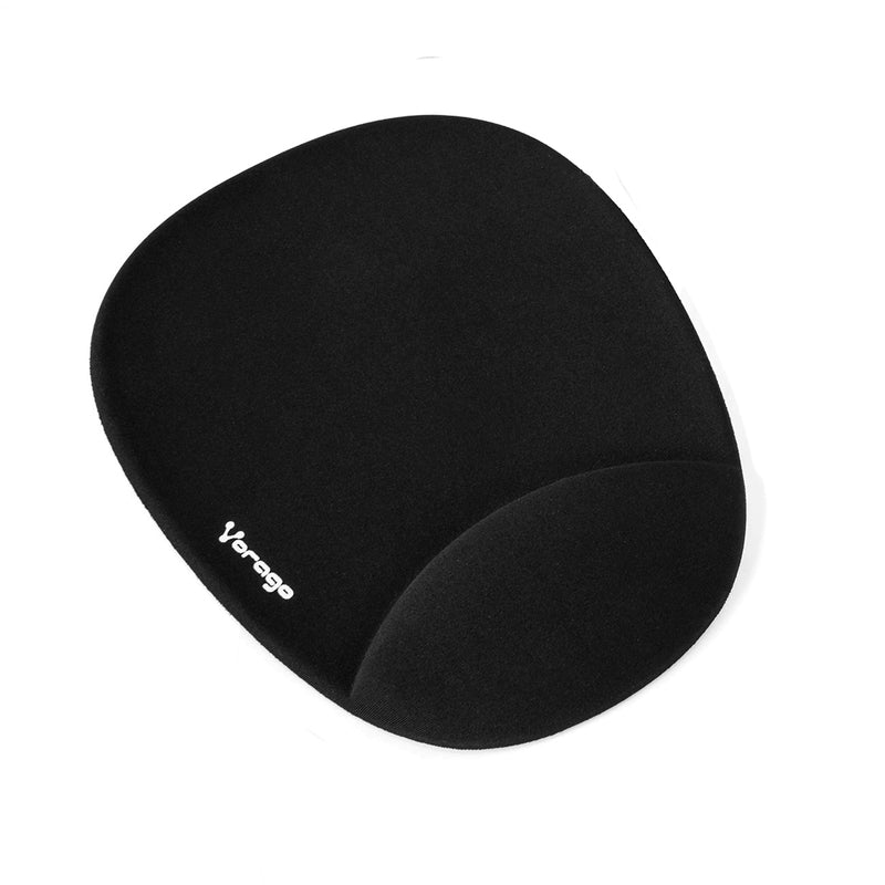Mousepad Vorago Ergonómico Gel Negro MP-100 con Soporte para Muñeca, 30x25cm y Base Antideslizante