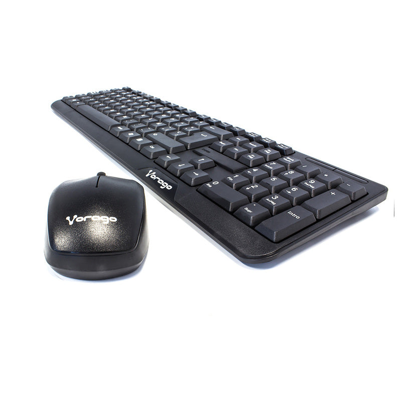 KIT TECLADO Y MOUSE VORAGO KM-302 INALÁMBRICO NEGRO, 2.4GHz, 10M ALCANCE, COMPATIBLE WINDOWS/MAC