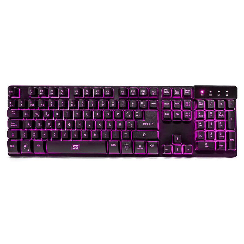 Teclado Vorago Start the Game LED RGB Metalico Multimedia USB KB-502, 104 Teclas, Retroiluminación, Cable 1.5m