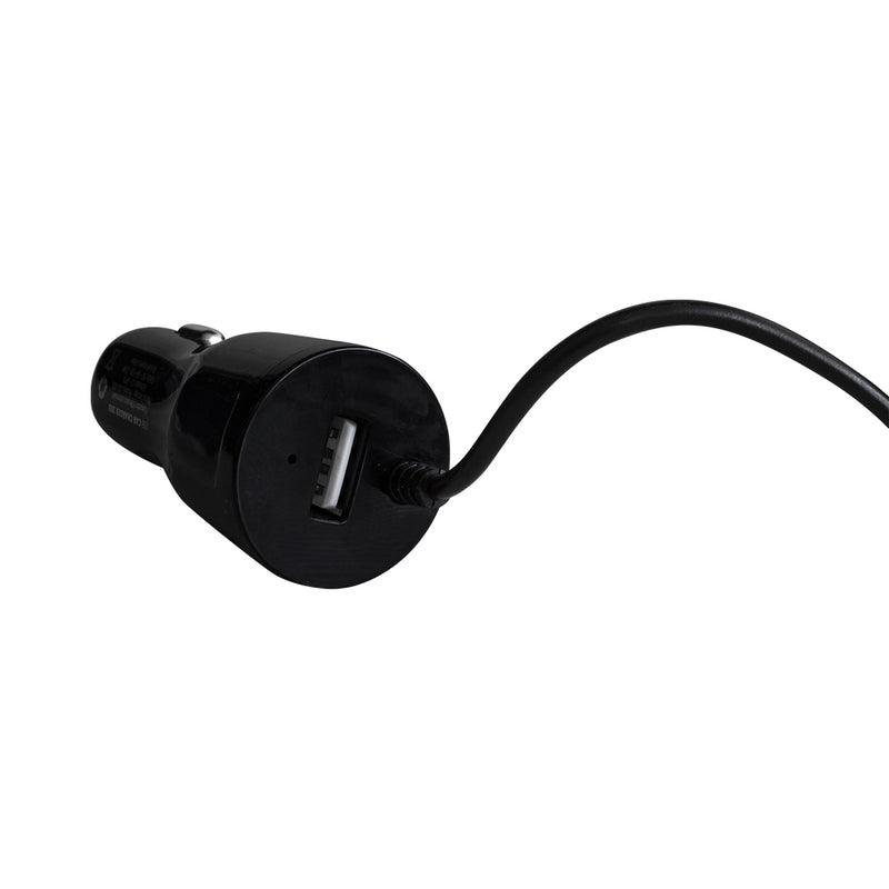 Cargador para Auto Vorago 1xUSB 2.0, Cable Micro USB 2.4A Negro