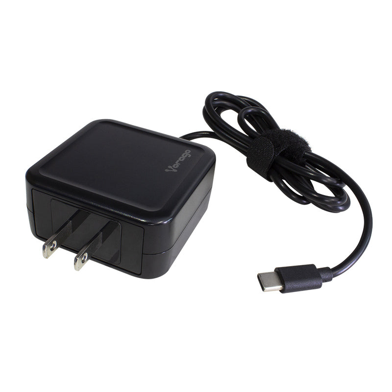 Cargador Vorago Tipo C 45W Multidispositivos Negro AU-501, USB-C, 45W, Color Negro