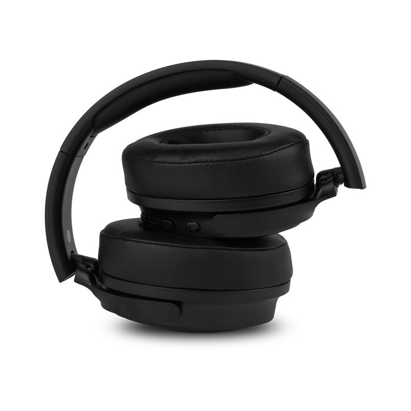 Diadema Vorago BT 5.0 Plegable, Micro SD, Negro HPB-401, 3.5mm