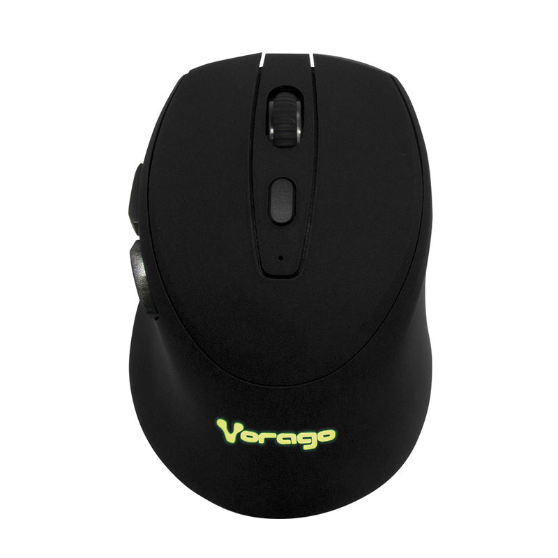 Mouse Vorago MO-306 Inalámbrico Iluminado 2400 DPI Recargable Negro