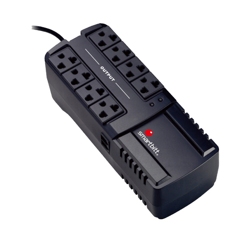 Regulador Smartbitt 1350VA/675W, 8 Cont, RJ-11, Protección Sobretensión