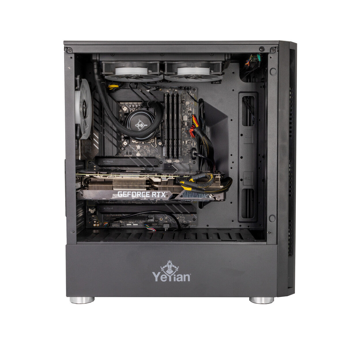 Gabinete YeYian YGS-68808 Shadow 2200, 3 Ventiladores RGB/USB, Torre Media