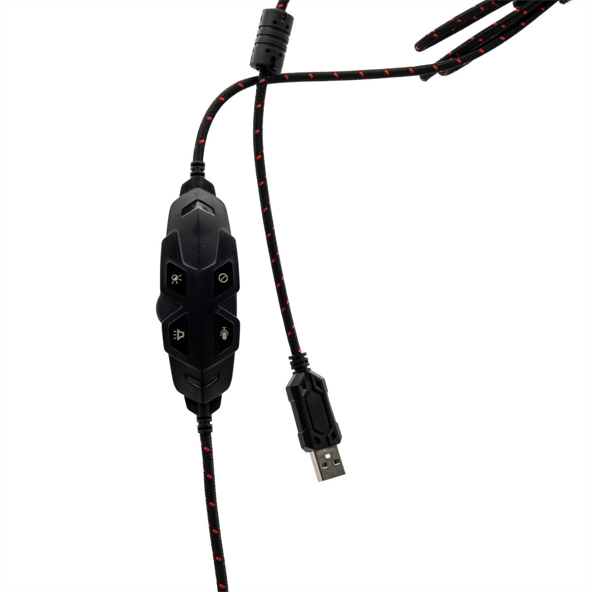 Diadema Gamer Yeyian YDW-33402 Wicked S3000 Negro/Rojo/USB, Sonido Envolvente 7.1, Micrófono Flexible, Control de Volumen