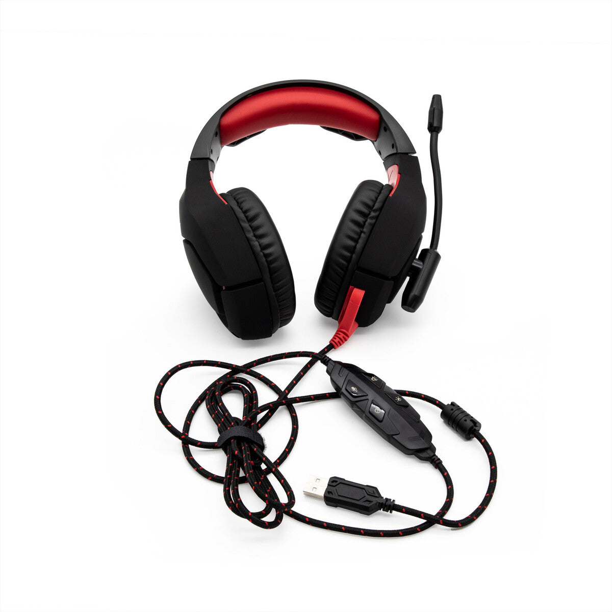 Diadema Gamer Yeyian YDW-33402 Wicked S3000 Negro/Rojo/USB, Sonido Envolvente 7.1, Micrófono Flexible, Control de Volumen