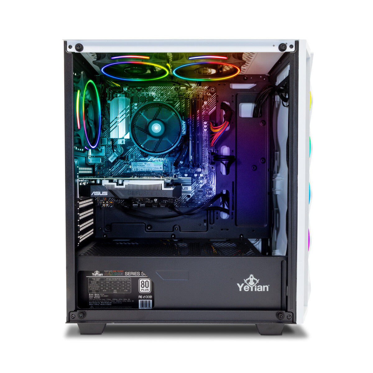 Gabinete GAB YEYIAN YGA-49701 ABYSS 2500 ATX c/ 3VENT RGB, 2 USB3.0 Negro