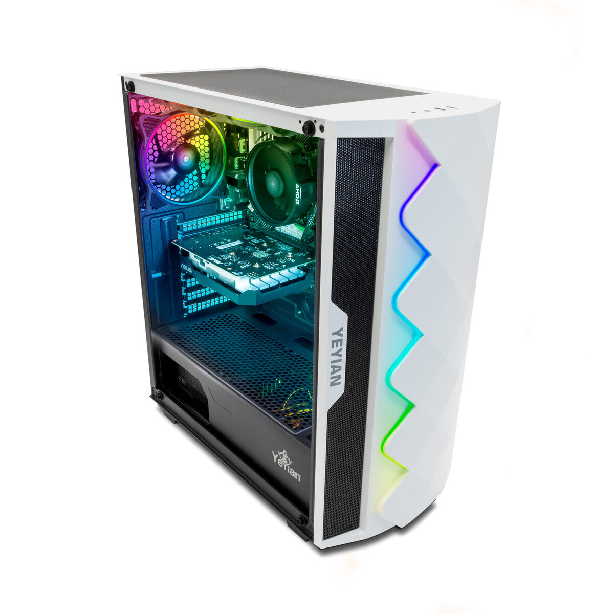 Gabinete GAB YEYIAN YGA-49701 ABYSS 2500 ATX c/ 3VENT RGB, 2 USB3.0 Negro