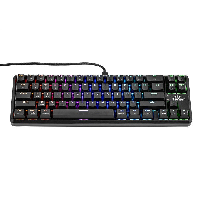 Teclado Gamer Yeyian YTM-28209R Akil S3500 Switch Rojo, 104 Teclas, Retroiluminación RGB, USB