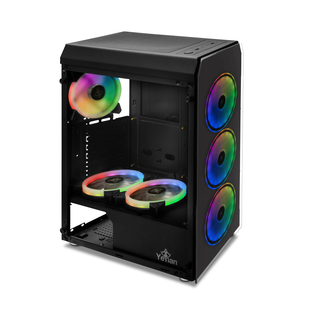 Gabinete Yeyian Gamer ATX Krypton 3 Vent ARGB 150mm/4 Puertos USB 3.0