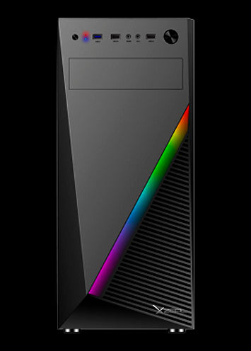 Gabinete XZEAL XZ100 ATX/Micro ATX/Mini ITX Negro RGB, 4 Bahías 3.5", 2 Bahías 2.5", 7 Ranuras de Expansión