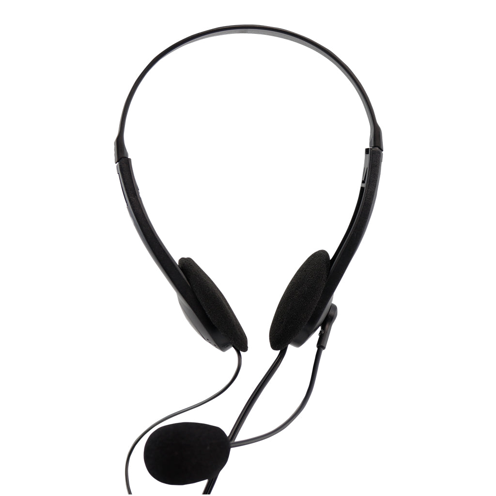 Diadema Acteck Basic Hi-Fi con Micrófono AM-370 Negro, Cable 1.5m, Conector 3.5mm, Acolchada