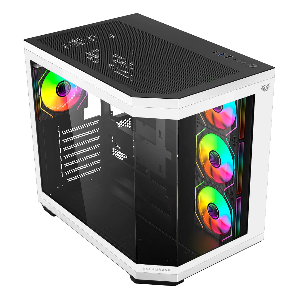 Balam Rush Tank Master 9600 TB Midi Tower Negro, Blanco, ATX, ITX, Micro ATX
