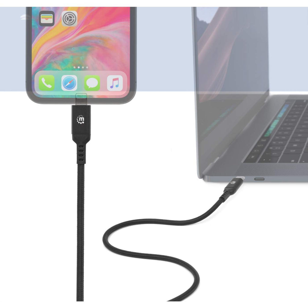 Manhattan Cable USB-C a Lightning® para carga y sincronización Cable 0,5 m USB C Lightning Macho