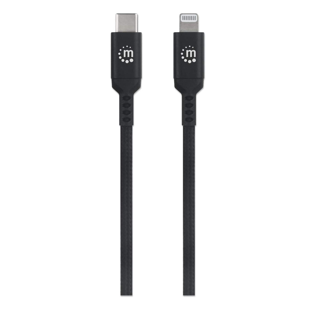 Manhattan Cable USB-C a Lightning® para carga y sincronización Cable 0,5 m USB C Lightning Macho