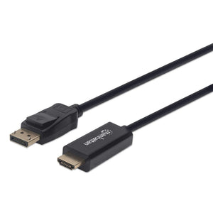 Manhattan Cable DisplayPort a HDMI 1080p Cable Derecho Derecho Oro 3 m