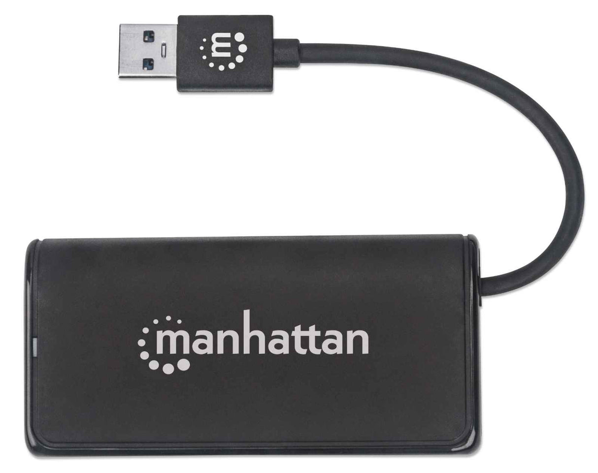 Manhattan 164887 hubs de interfaz USB 3.2 Gen 1 (3.1 Gen 1) Type-A 2 2 4