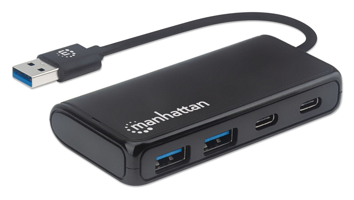 Manhattan 164887 hubs de interfaz USB 3.2 Gen 1 (3.1 Gen 1) Type-A 2 2 4